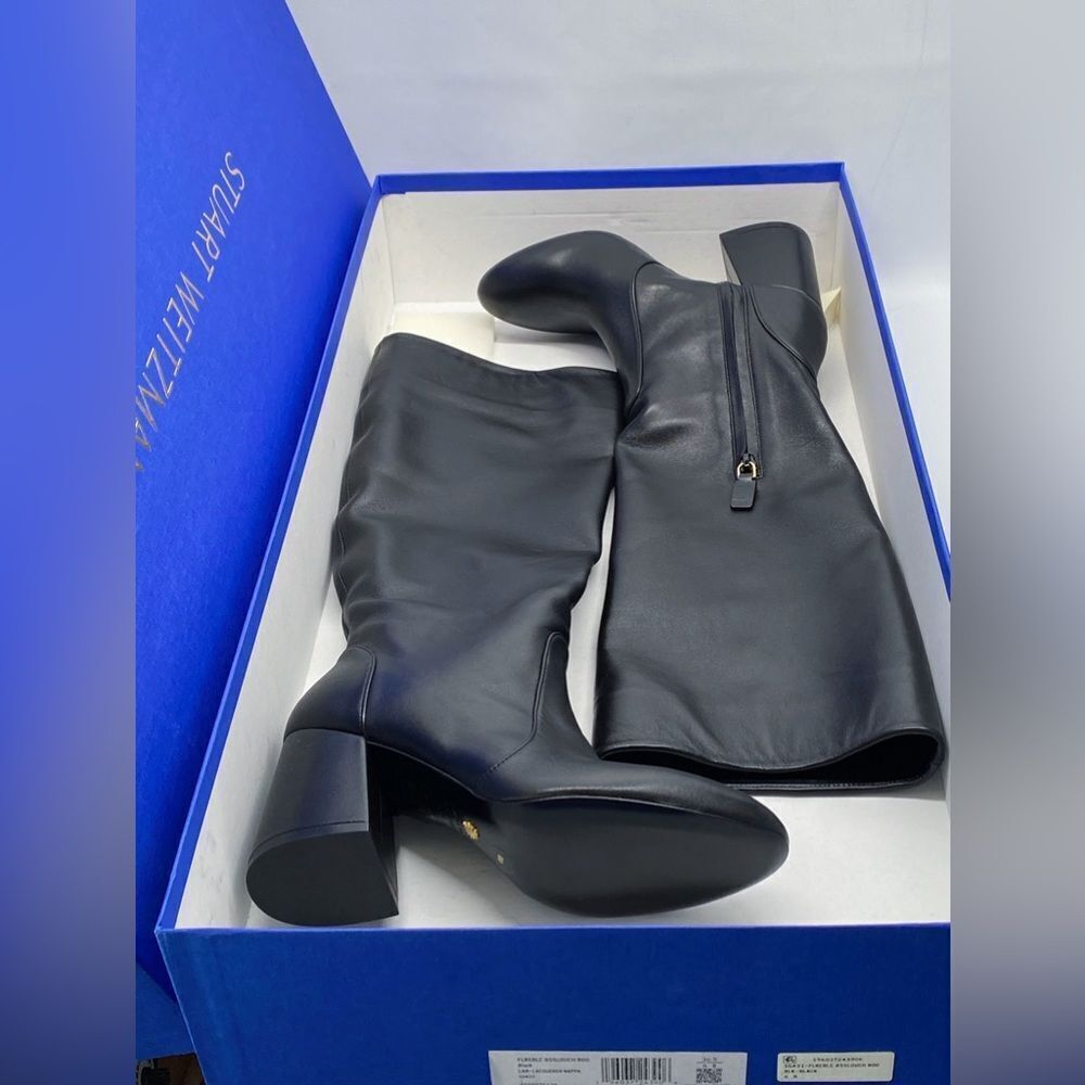 Stuart Weitzman Block Heel Mid Calf Boot size 6 - image 12